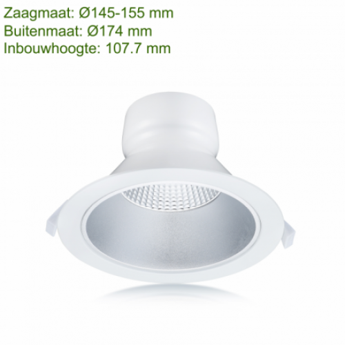 LED DOWNLIGHT REFLECTOR 145MM 15W(3000K) en 20W(4000K)