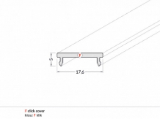 COVER KLIK 2MT SURFACE 14MM