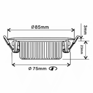 LED INBOUWSPOT | VARDA | SLIM-FIT | 5W | DIM | CHROOM