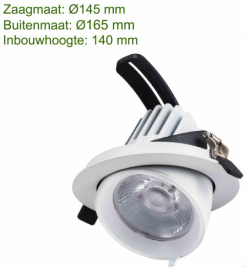 LED DOWNLIGHT KANTELBAAR 24W