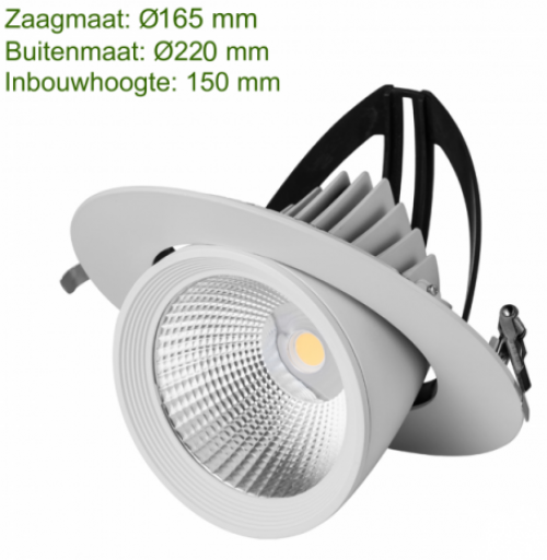 LED DOWNLIGHT KANTELBAAR 40W