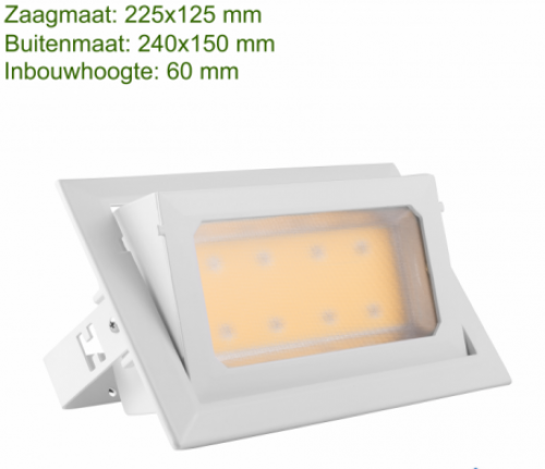 DOWNLIGHT KANTELBAAR 30W