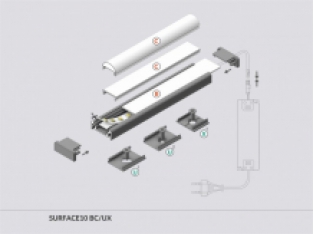 PROFIEL SURFACE 10MM 2MT